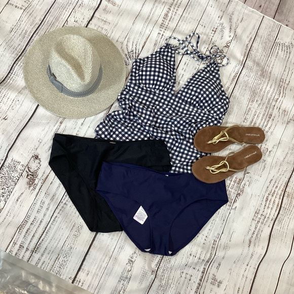 0330. Lascana Navy Blue Bikini Bottom NWT Size 16 - Picture 4 of 4